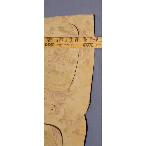 Ralph Lauren Polo Jeans Co Lightweight Floral Jacket Tan Sz Large - Picture 6 of 8